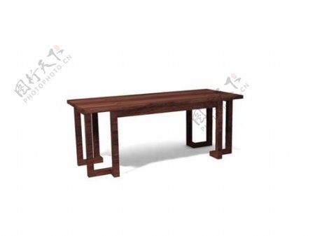 中式桌子3d模型家具图片24