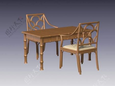 中式椅子3d模型家具模型12