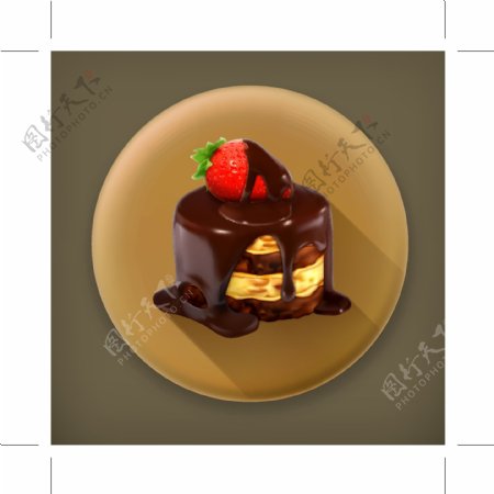 蛋糕icon图标标志