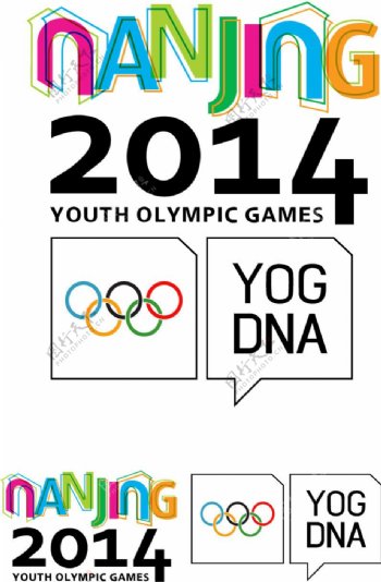 2014南京青年奥运会标志矢量素材