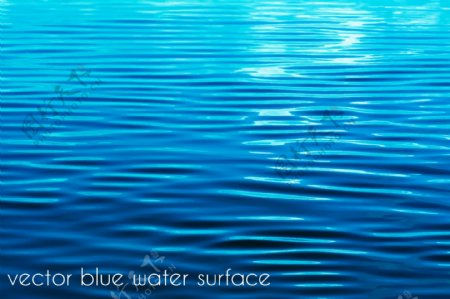 蓝色水面图片