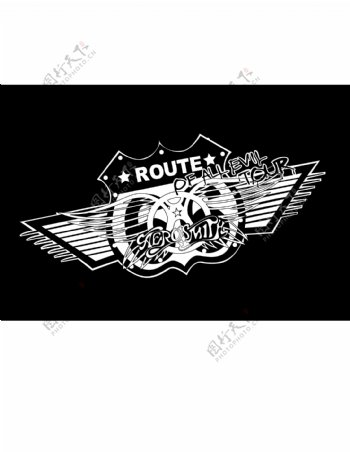 AerosmithRoutelogo设计欣赏AerosmithRoute唱片公司标志下载标志设计欣赏