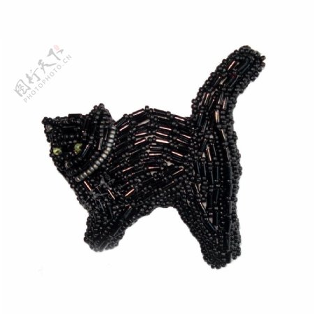 钉珠动物黑猫免费素材