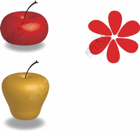 矢量苹果水果图片