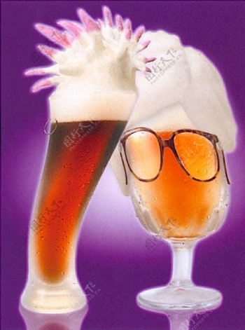 啤酒创意图片