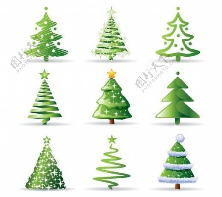 圣诞树矢量素材图片