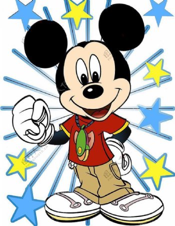 位图卡通动物米老鼠可爱卡通色彩免费素材