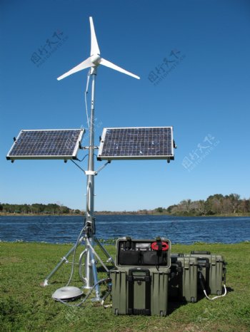 太阳能风能二合一发电器图片