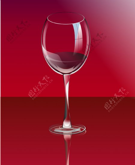 麦克风红酒杯苹果矢量素材图片