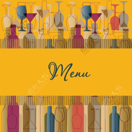 精致的餐厅菜单封面设计矢量图03