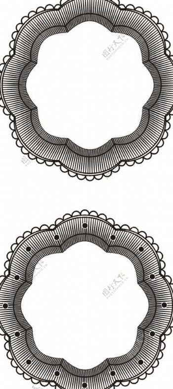 蕾丝花圈图片