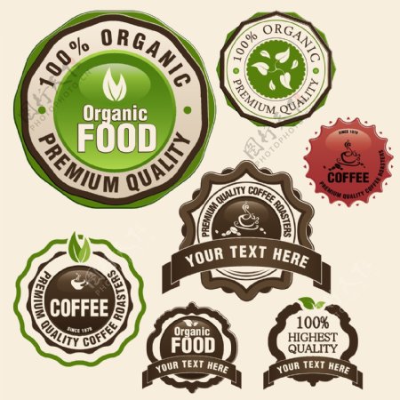 原生态食品标签图片