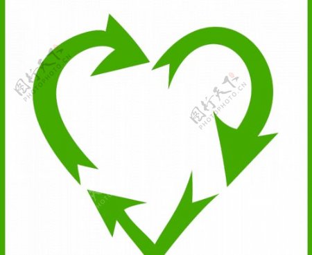 生态爱回收矢量图标