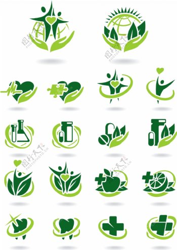 绿色环保logo图片