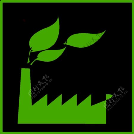 生态绿色工厂图标