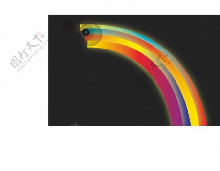 四色彩虹背景矢量图AI