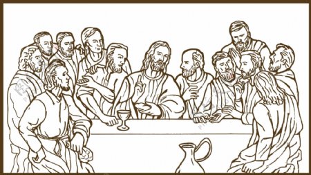 耶稣的使徒救主的门徒最后的晚餐