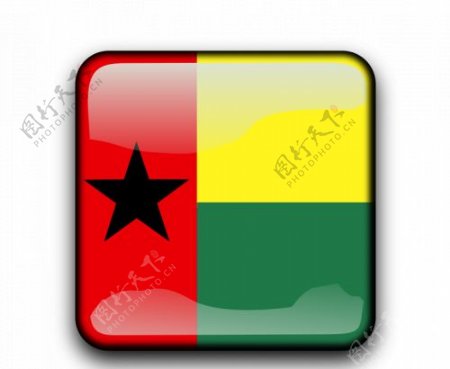 几内亚的比绍国旗按钮