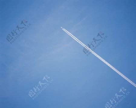 摄影自然景观天空云彩蓝天白云飞机