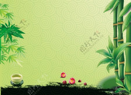 竹子海报图片