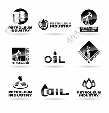 石油企业logo设计图片