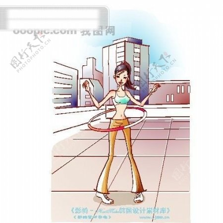 女子运动女性女人时尚矢量素材矢量图片HanMaker韩国设计素材库