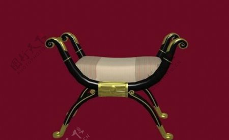 传统家具椅子3D模型A077