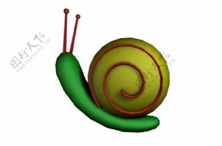 蜗牛模型图片