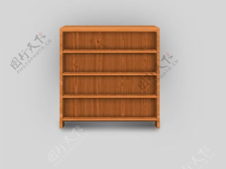 木质橱柜书架PSD素材