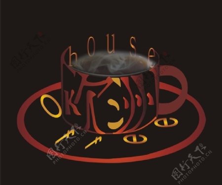 咖啡标志图片