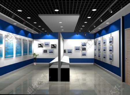 荣誉室展览室效果图图片