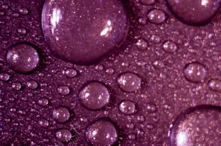 紫色水珠水滴图片