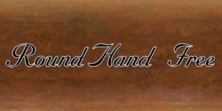 roundhand免费字体
