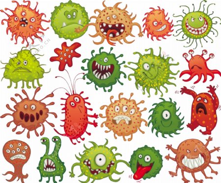 20款卡通细菌
