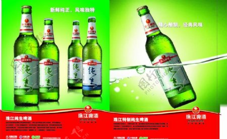 珠江特制纯生啤酒图片