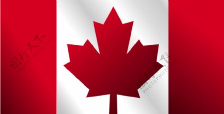 加拿大的国旗挥舞矢量剪贴画