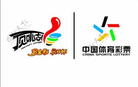 矢量中国体育彩票顶呱刮标志图片