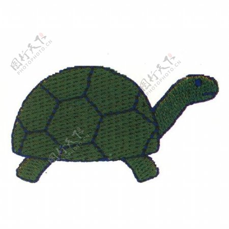 绣花动物乌龟乌龟色彩免费素材