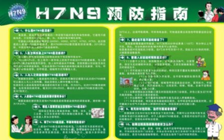 H7N9预防指南宣传栏