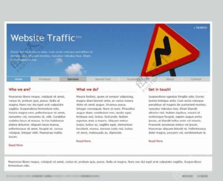 简单个性的商务企业网站CSS模板