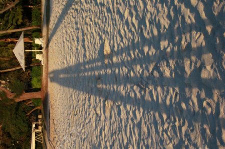 塞班岛沙滩背影夕阳图片