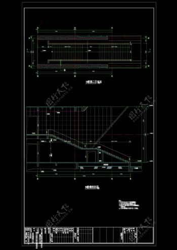 楼梯放大图cad图纸