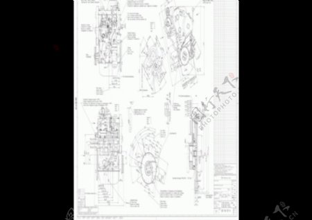 二维绘图中的PDF的TDI发动机028系列