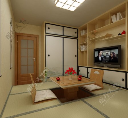 日式客厅设计效果图图片