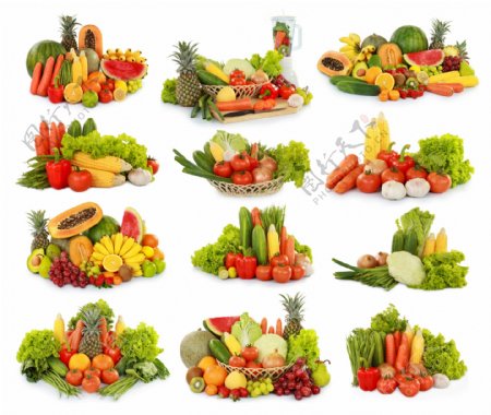 水果蔬菜组合高清图片