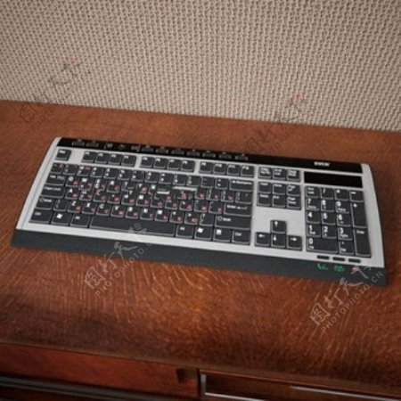 玩电脑键盘的3D模型