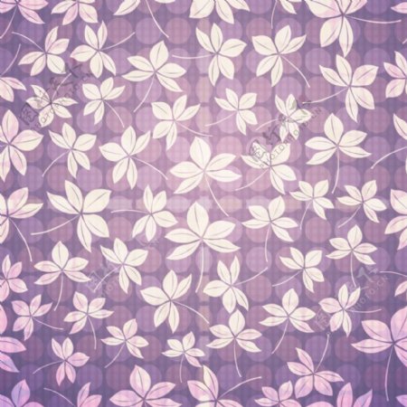 淡紫抽象花卉背景矢量素材