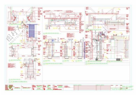 酒店施工布置cad建筑图