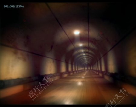黑暗隧道特效视频