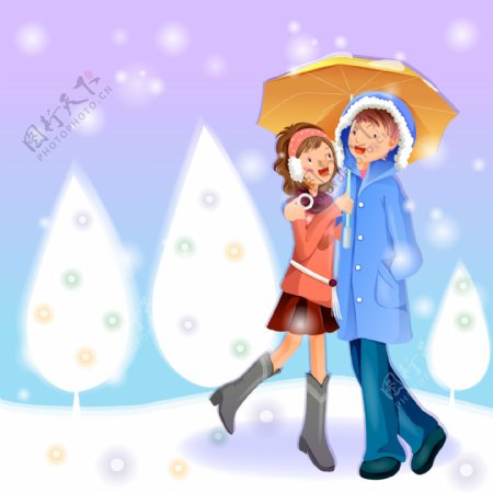 韩国2007最新情人节圣诞矢量素材插画05